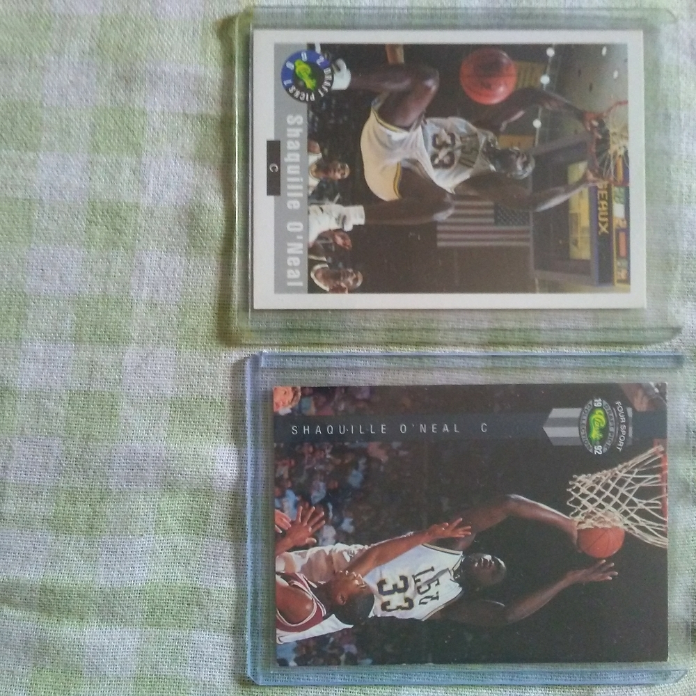 Shaq Classic Rookie 2 Card Lot